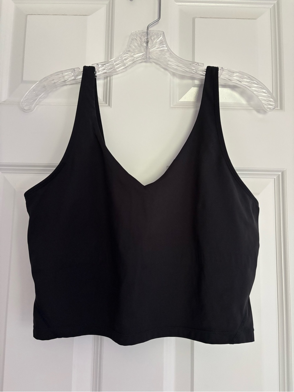 Charcoal V-Neck Workout/Swim Tank Top